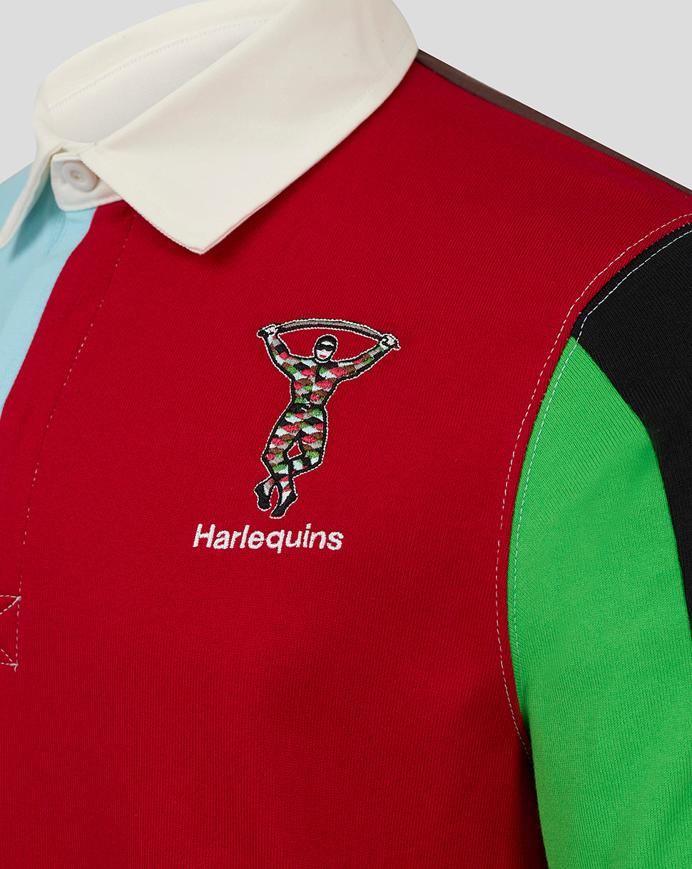 Harlequins Men's Retro Rugby Shirt - Multi