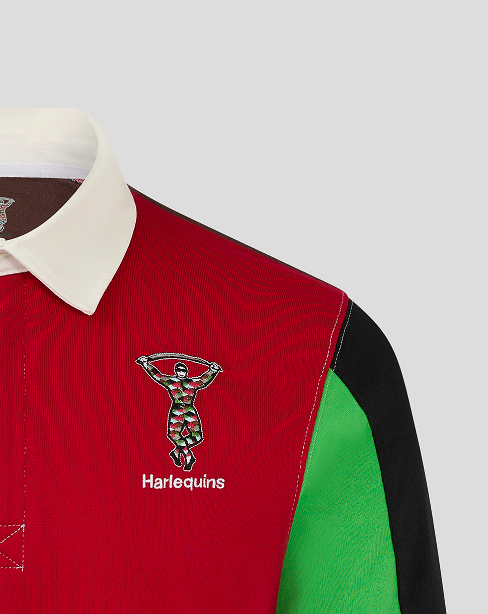 Harlequins Men's Retro Rugby Shirt - Multi