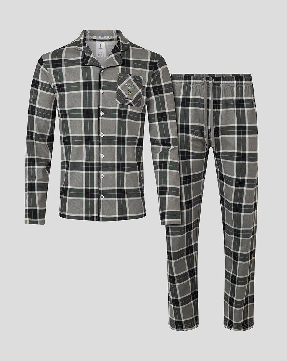 Harlequins Men's 24/25 Long PJ Set - Black/White