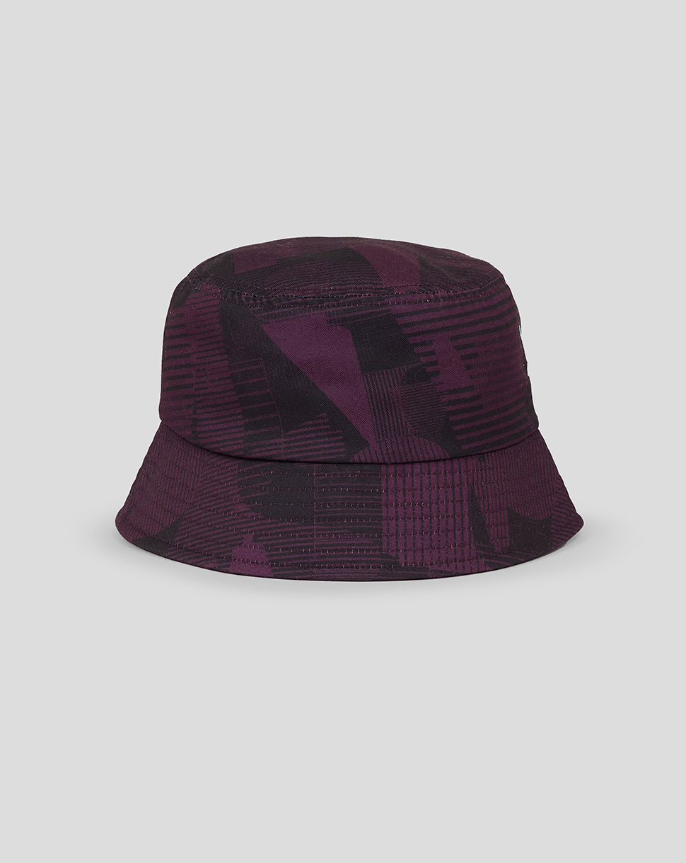 England Cricket Training Men's Bucket Hat 25/26 - Blackberry Wine/Caviar