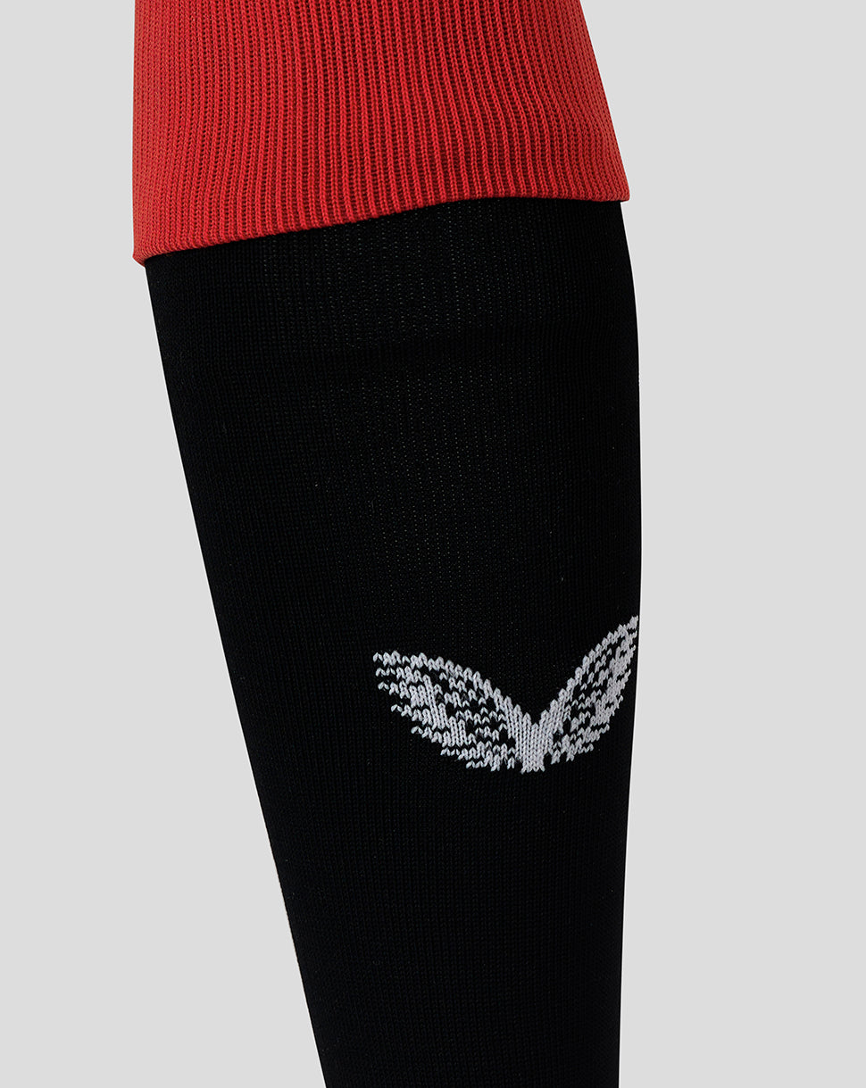 Rangers FC Unisex Ibrox 125 Heritage Socks - 24/25 - Black/Red