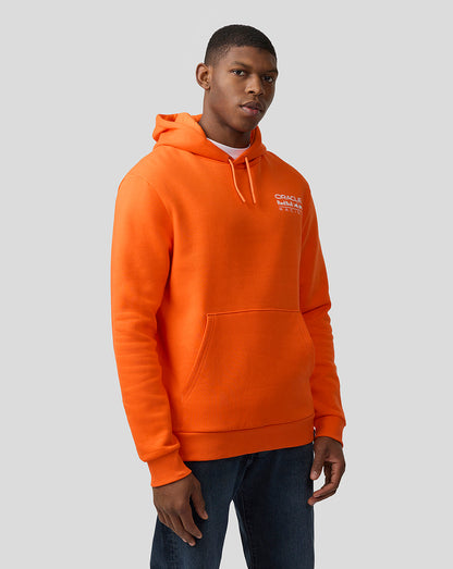 Oracle Red Bull Racing Unisex Max Verstappen Puzzle Pullover Hoodie - Exotic Orange