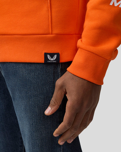 Oracle Red Bull Racing Unisex Max Verstappen Puzzle Pullover Hoodie - Exotic Orange