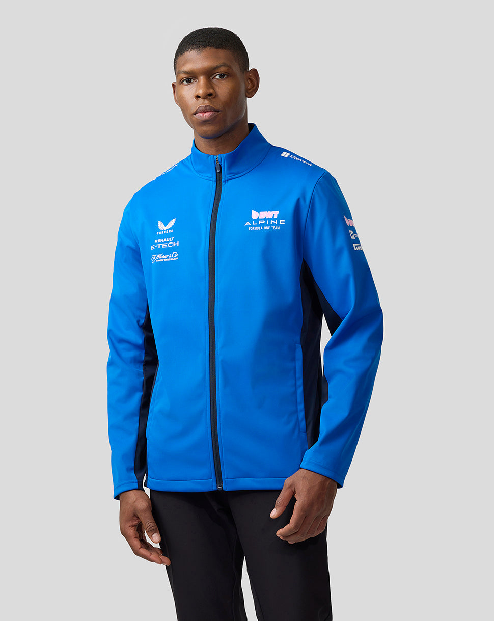 Bwt Alpine Formula One Team’s Official Unisex Soft Shell Jacket - Lapis Blue - Lapis Blue