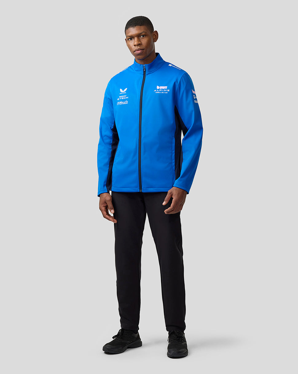 Bwt Alpine Formula One Team’s Official Unisex Soft Shell Jacket - Lapis Blue - Lapis Blue