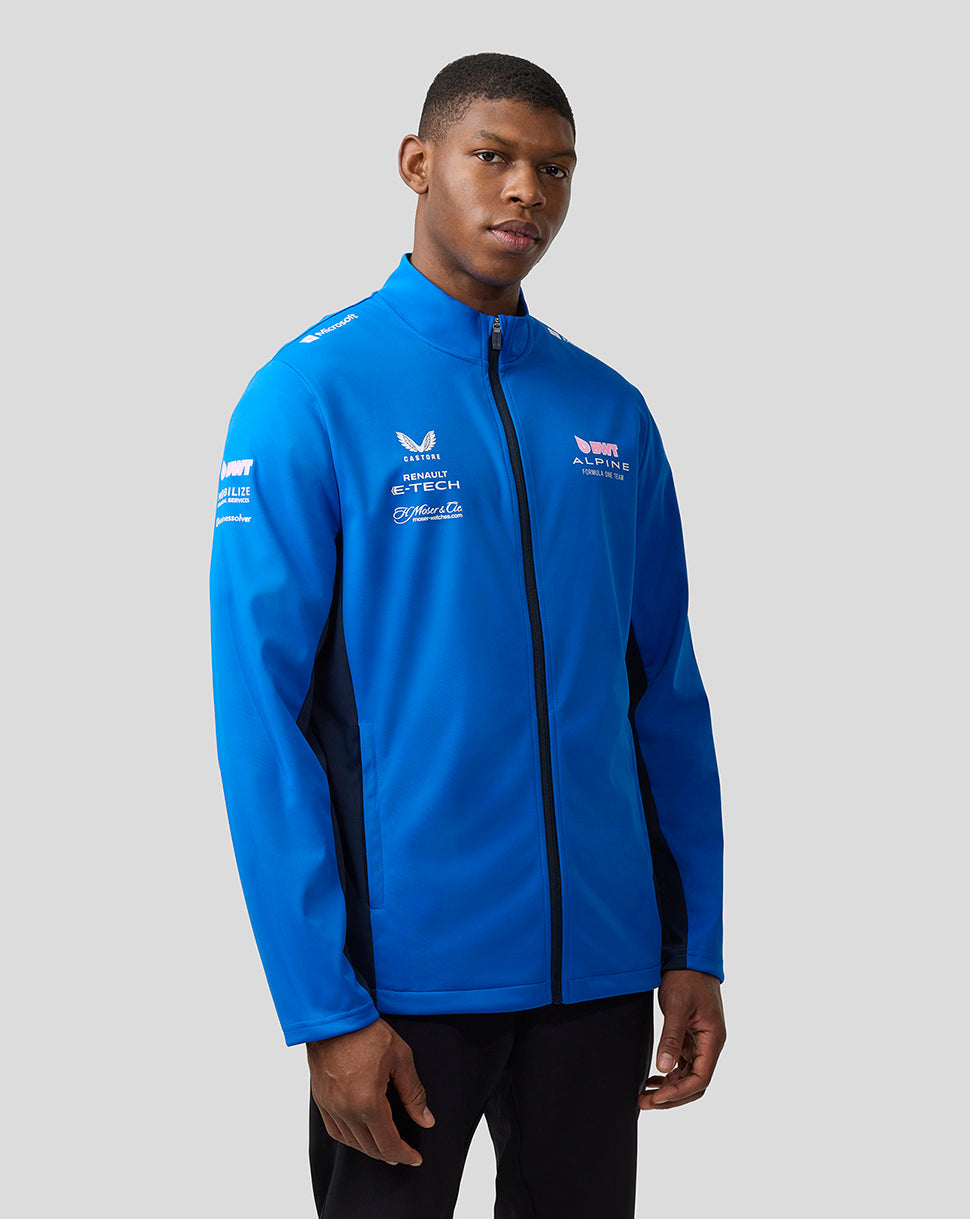 Bwt Alpine Formula One Team’s Official Unisex Soft Shell Jacket - Lapis Blue - Lapis Blue