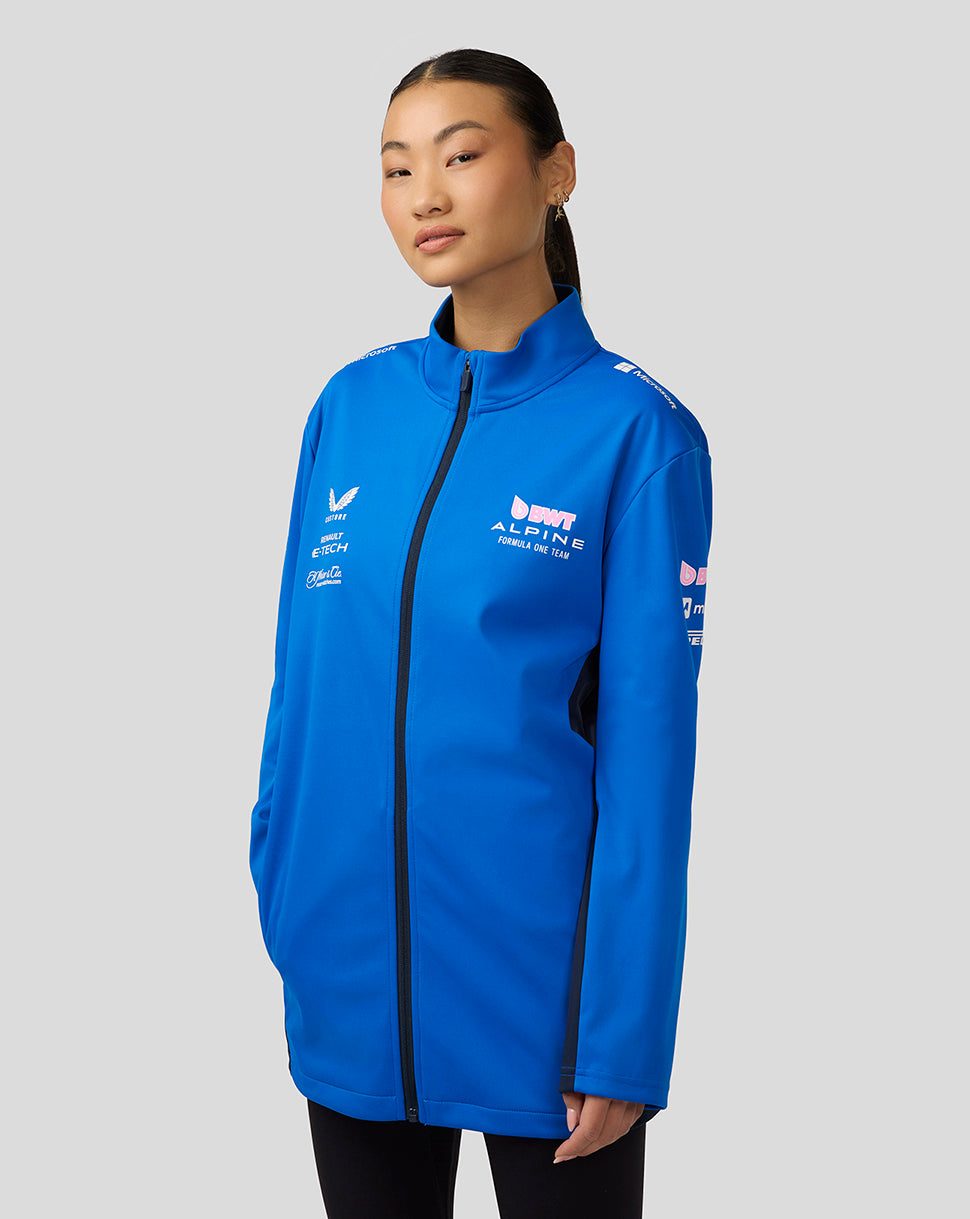 Bwt Alpine Formula One Team’s Official Unisex Soft Shell Jacket - Lapis Blue - Lapis Blue