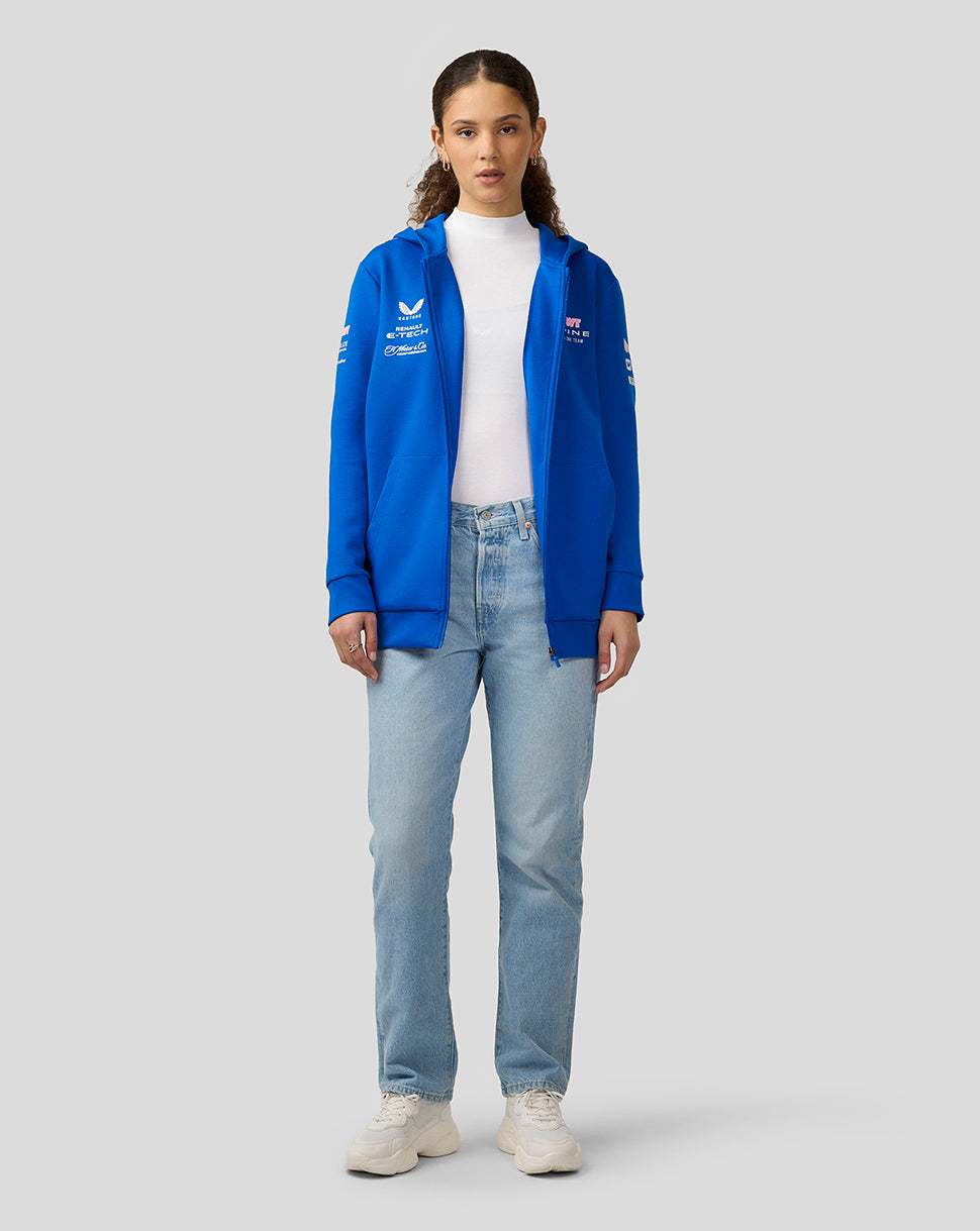 Bwt Alpine Formula One Team’S Official Unisex Full Zip Hoodie - Lapis Blue - Lapis Blue
