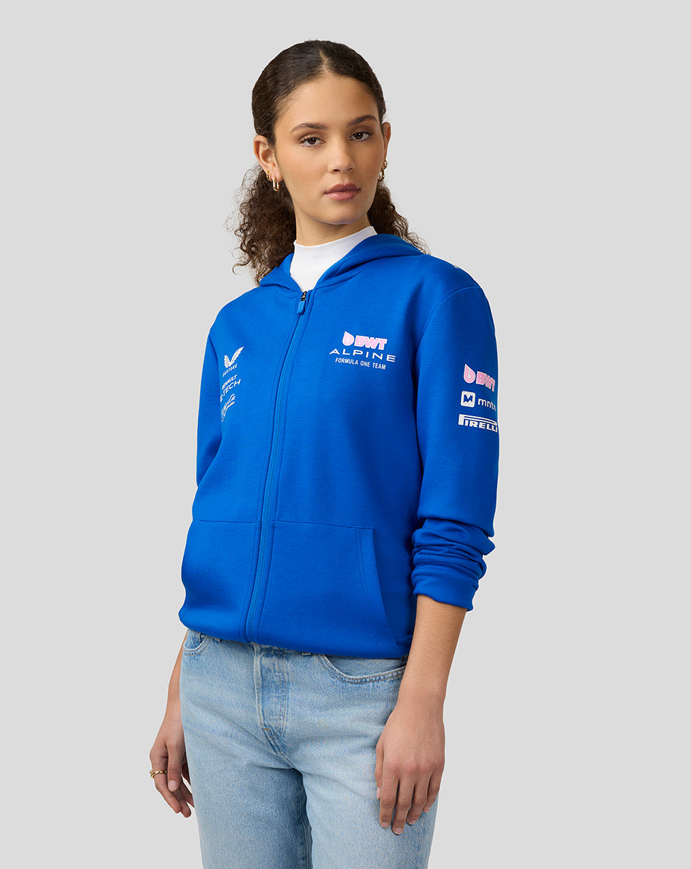 Bwt Alpine Formula One Team’S Official Unisex Full Zip Hoodie - Lapis Blue - Lapis Blue