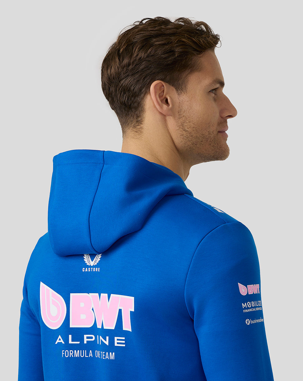 Bwt Alpine Formula One Team’S Official Unisex Full Zip Hoodie - Lapis Blue - Lapis Blue