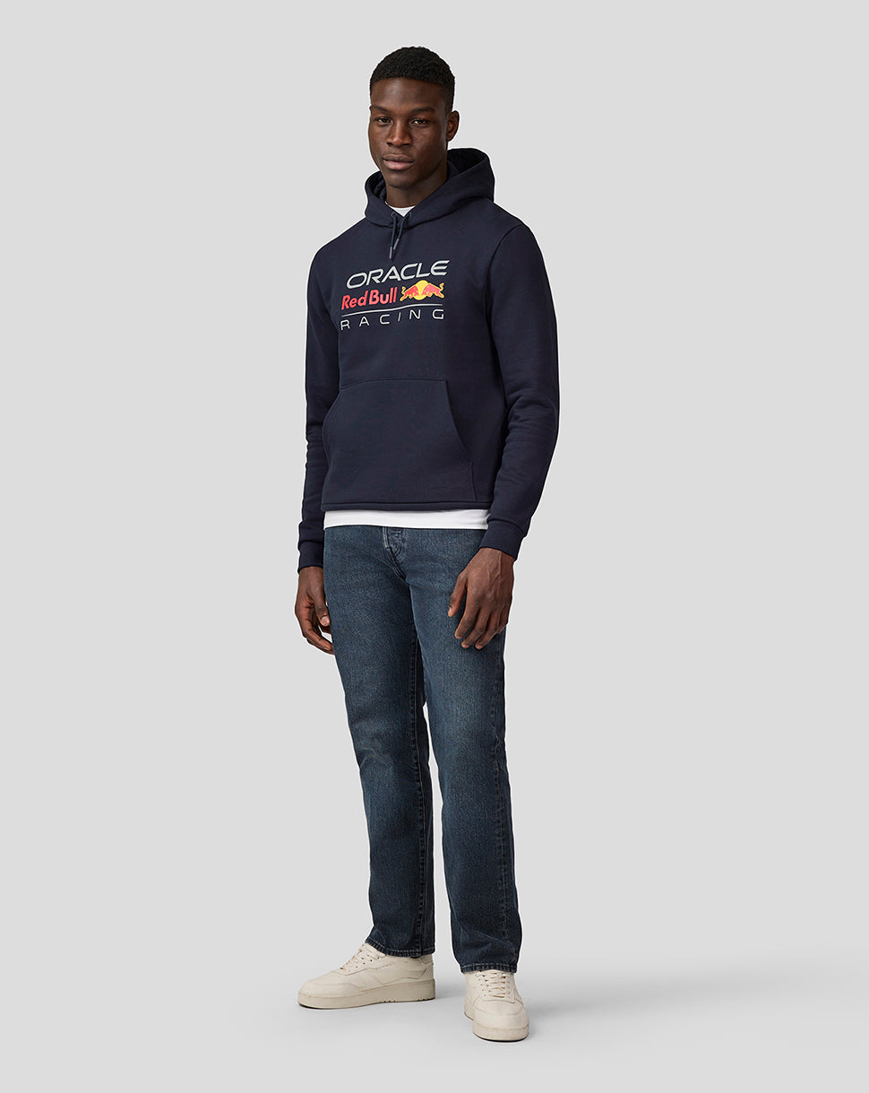 Oracle Red Bull Racing Unisex Large Front Logo Hoodie - Night Sky - Night Sky