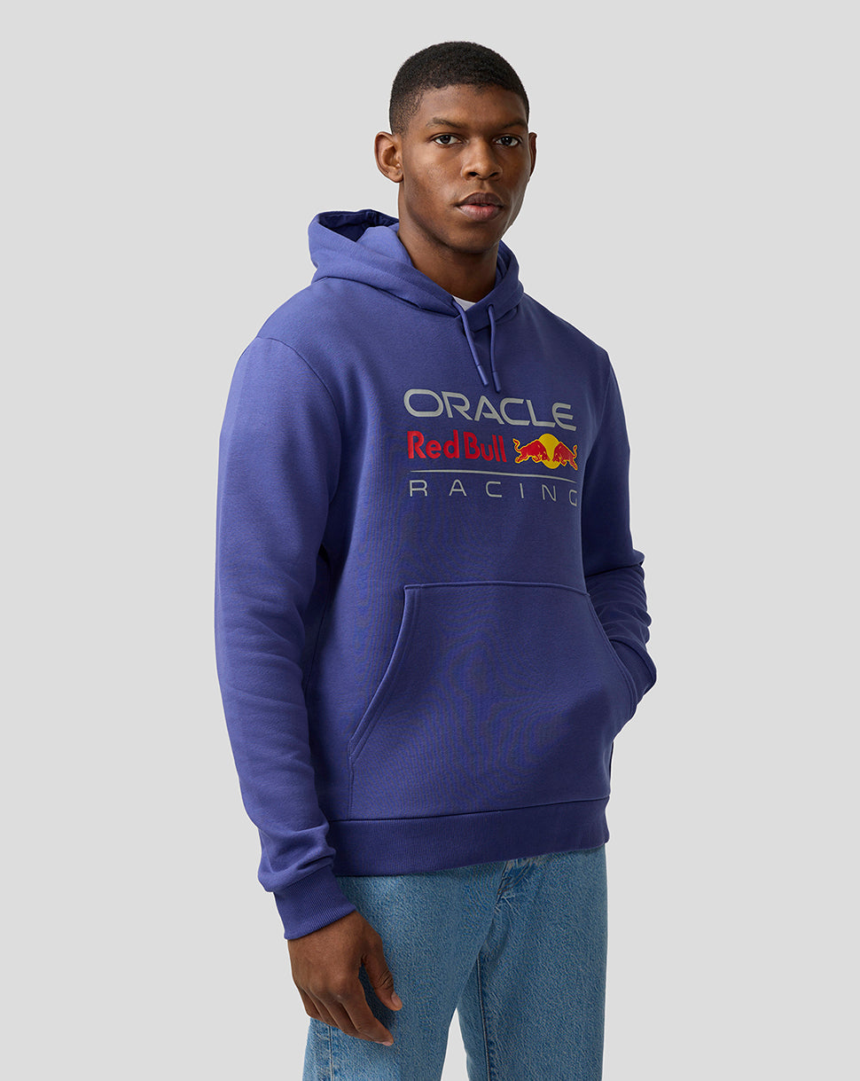 Oracle Red Bull Racing Unisex Large Front Logo Hoodie - Skipper Blue