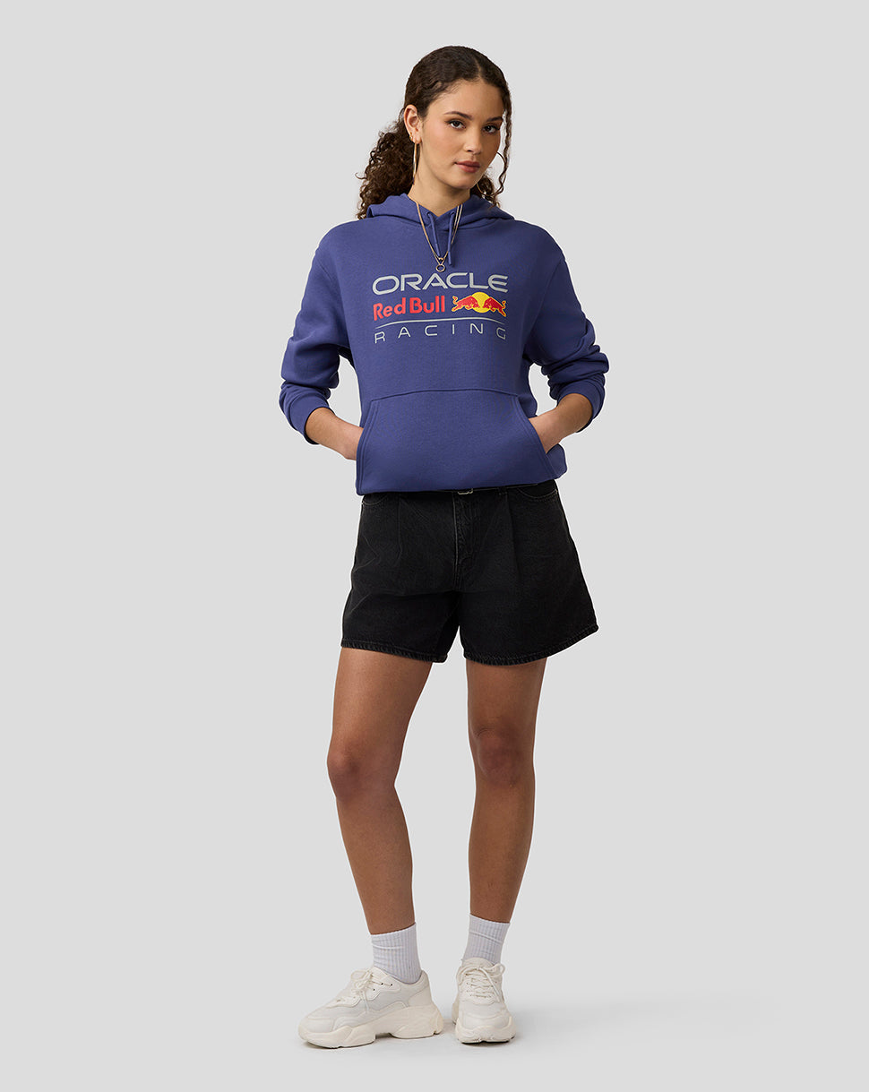 Oracle Red Bull Racing Unisex Large Front Logo Hoodie - Skipper Blue