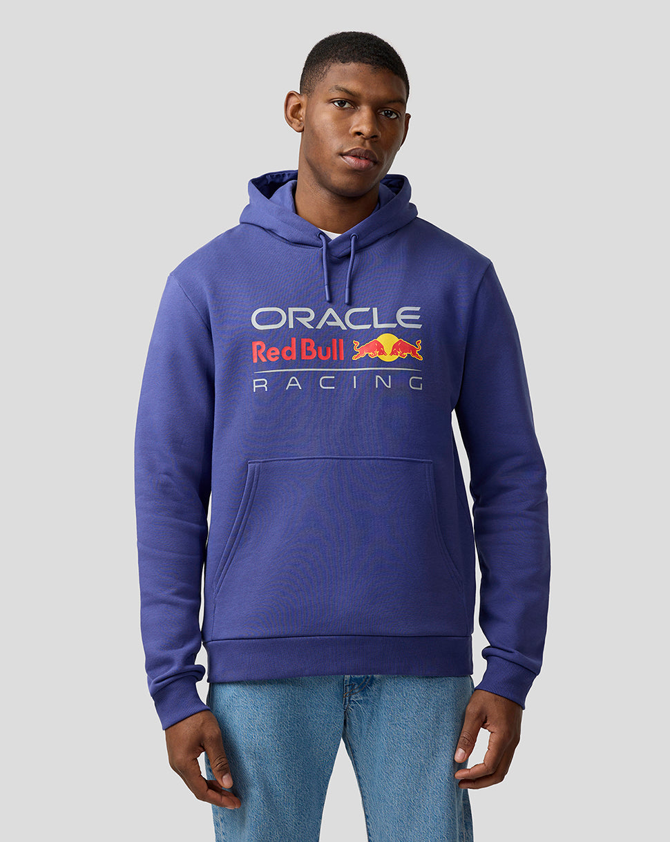 Oracle Red Bull Racing Unisex Large Front Logo Hoodie - Skipper Blue