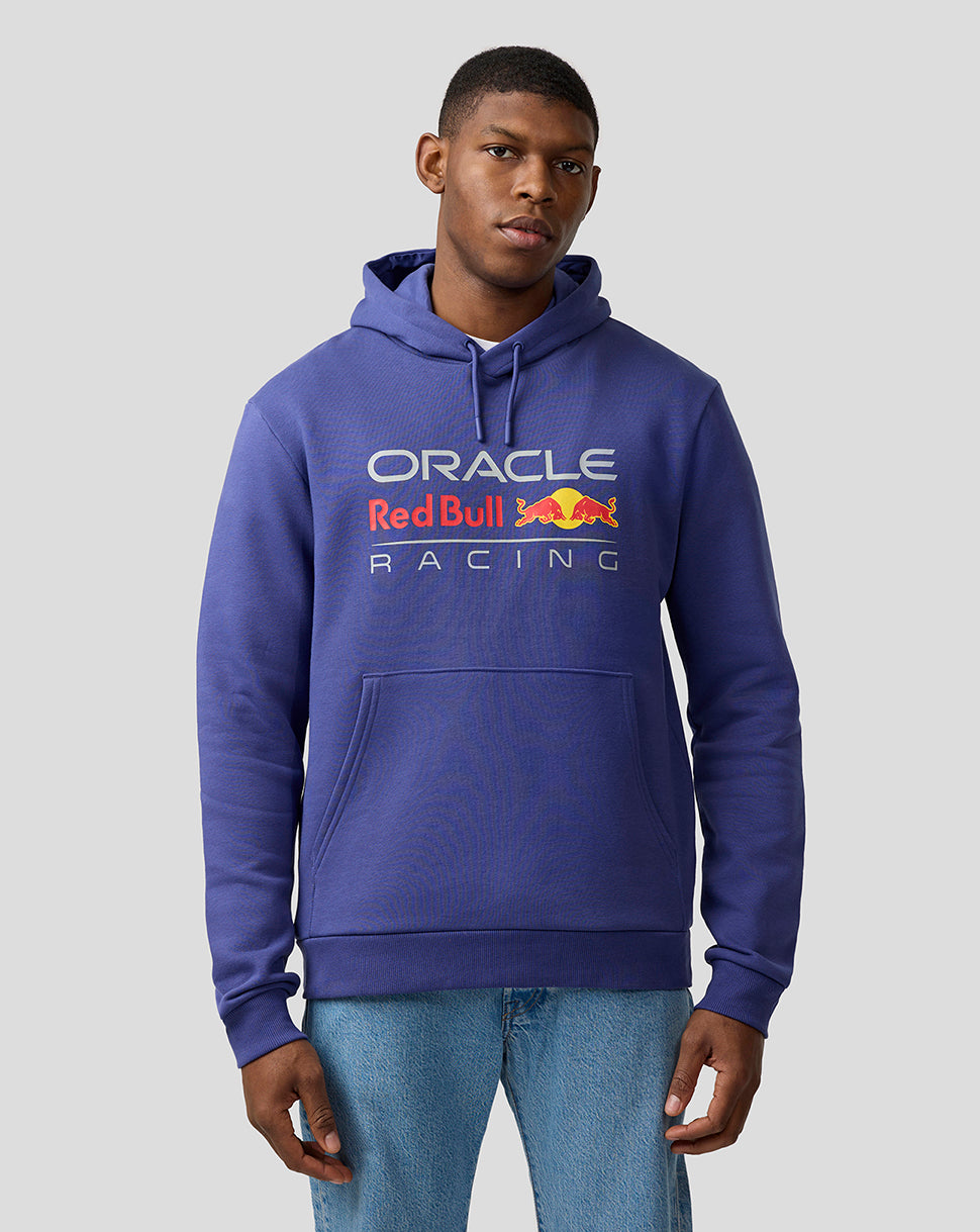Oracle Red Bull Racing Unisex Large Front Logo Hoodie - Skipper Blue - Skipper Blue