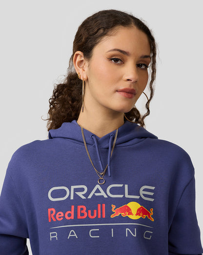 Oracle Red Bull Racing Unisex Large Front Logo Hoodie - Skipper Blue