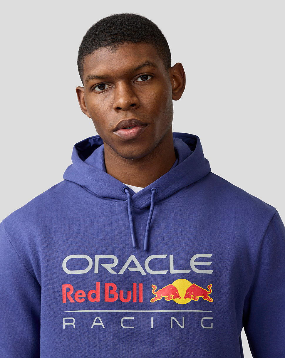 Oracle Red Bull Racing Unisex Large Front Logo Hoodie - Skipper Blue