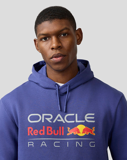 Oracle Red Bull Racing Unisex Large Front Logo Hoodie - Skipper Blue