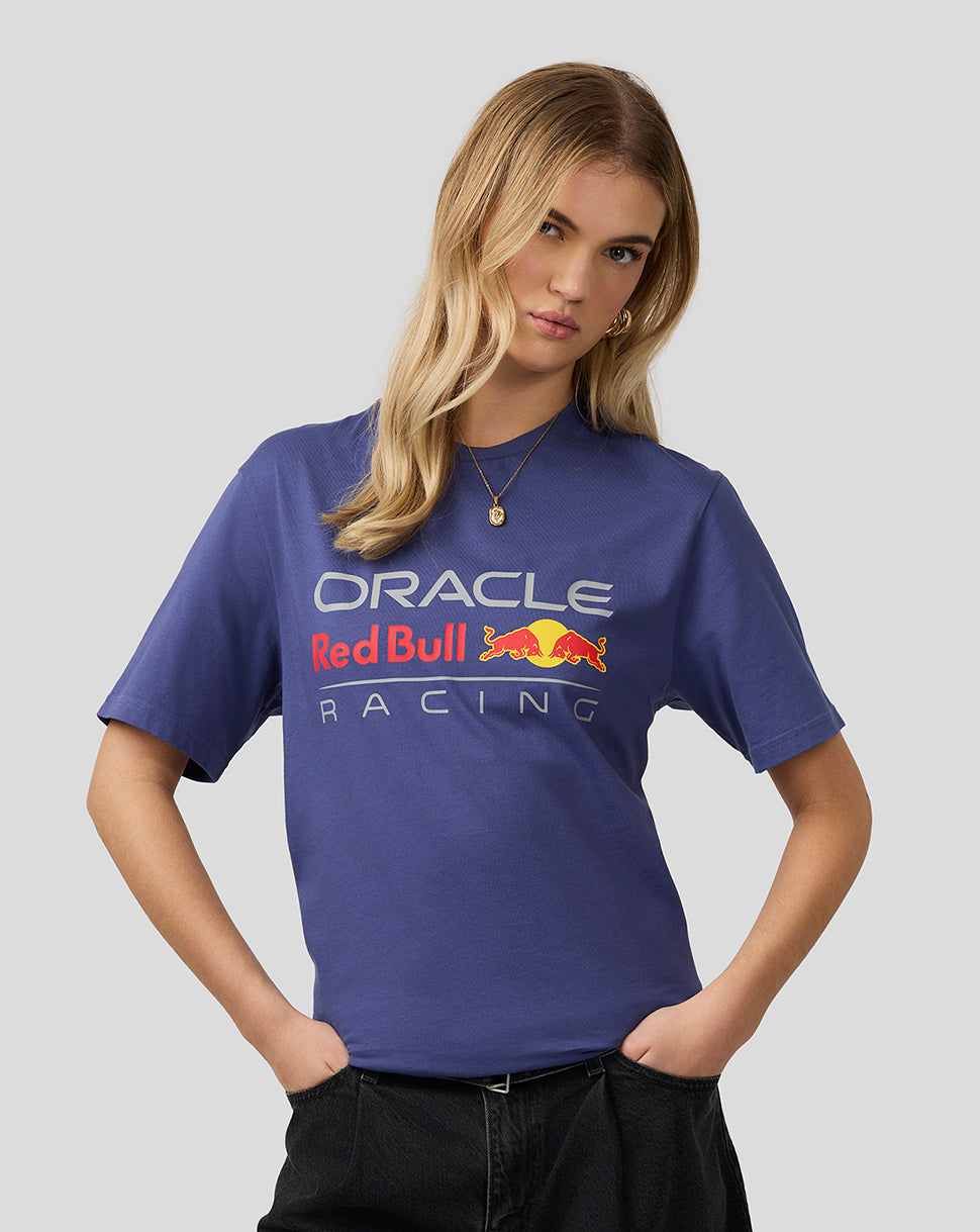 Oracle Red Bull Racing Unisex Large Front Logo T-Shirt - Skipper Blue - Skipper Blue