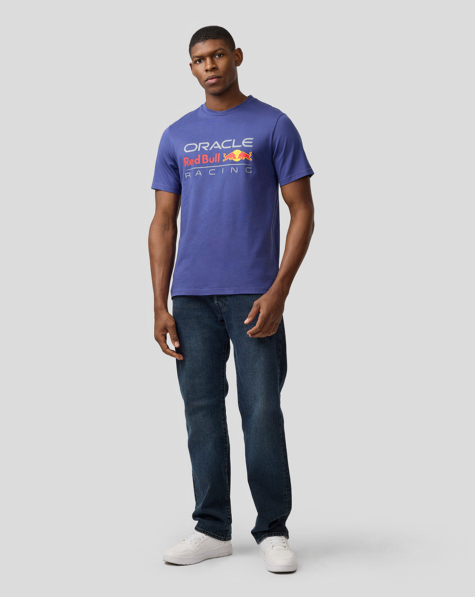 Oracle Red Bull Racing Unisex Large Front Logo T-Shirt - Skipper Blue - Skipper Blue
