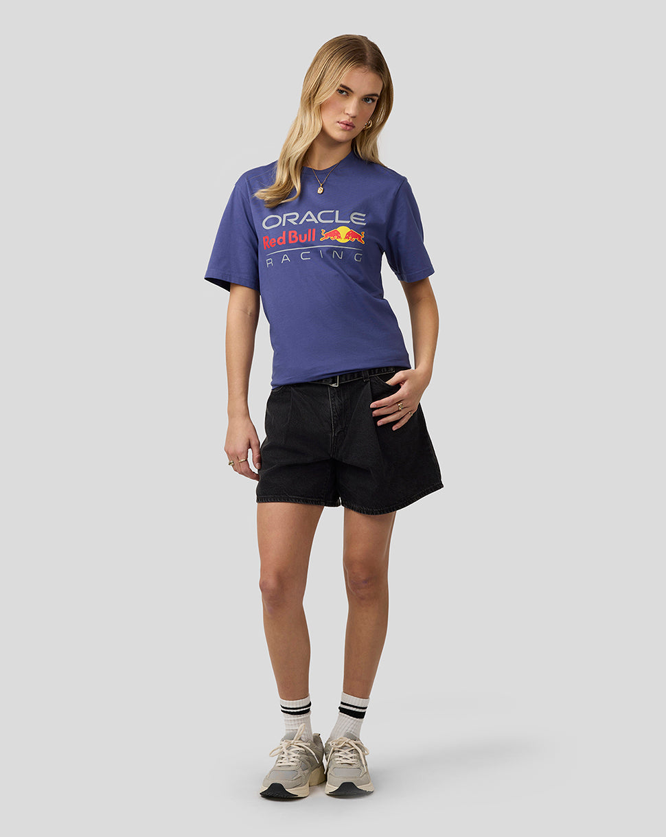 Oracle Red Bull Racing Unisex Large Front Logo T-Shirt - Skipper Blue - Skipper Blue