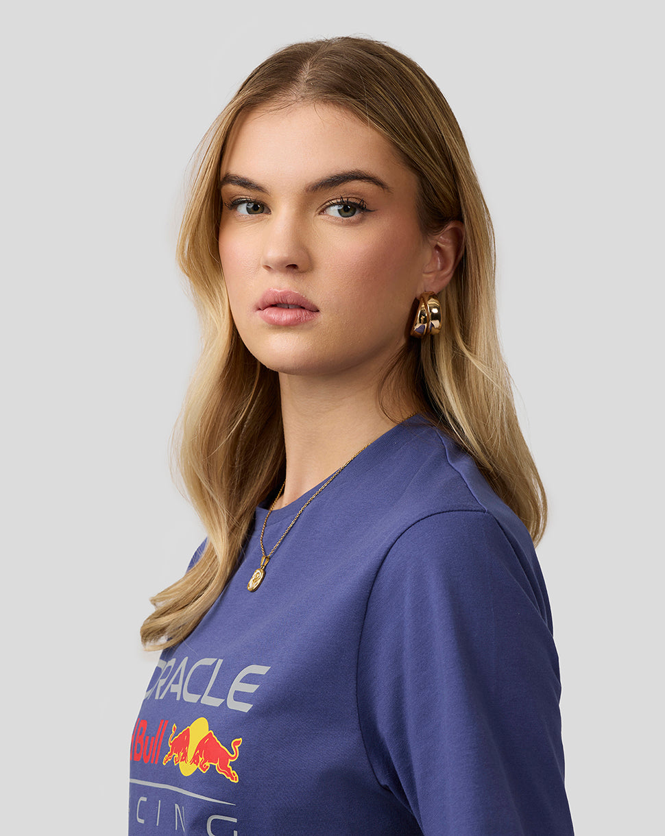Oracle Red Bull Racing Unisex Large Front Logo T-Shirt - Skipper Blue - Skipper Blue