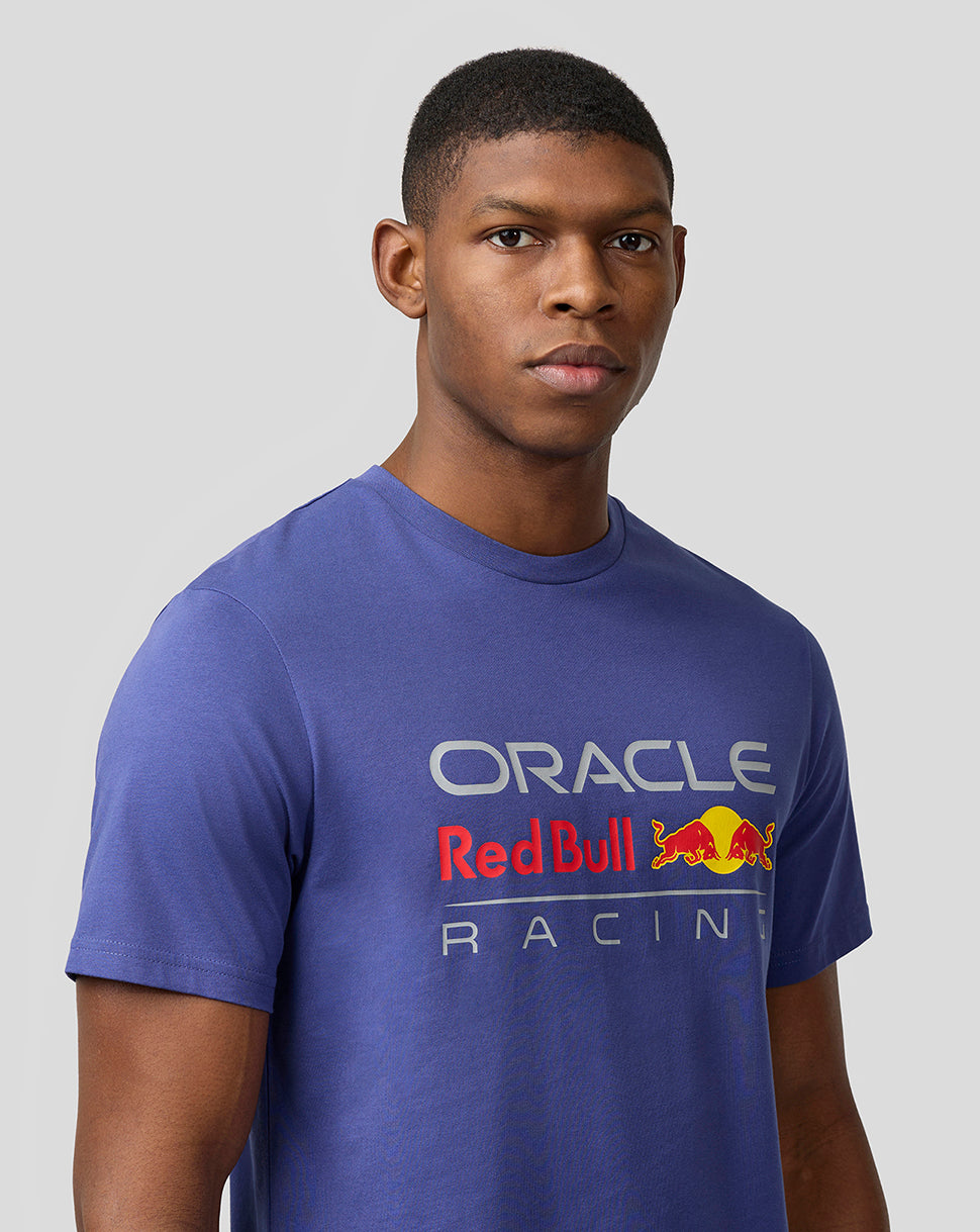 Oracle Red Bull Racing Unisex Large Front Logo T-Shirt - Skipper Blue - Skipper Blue
