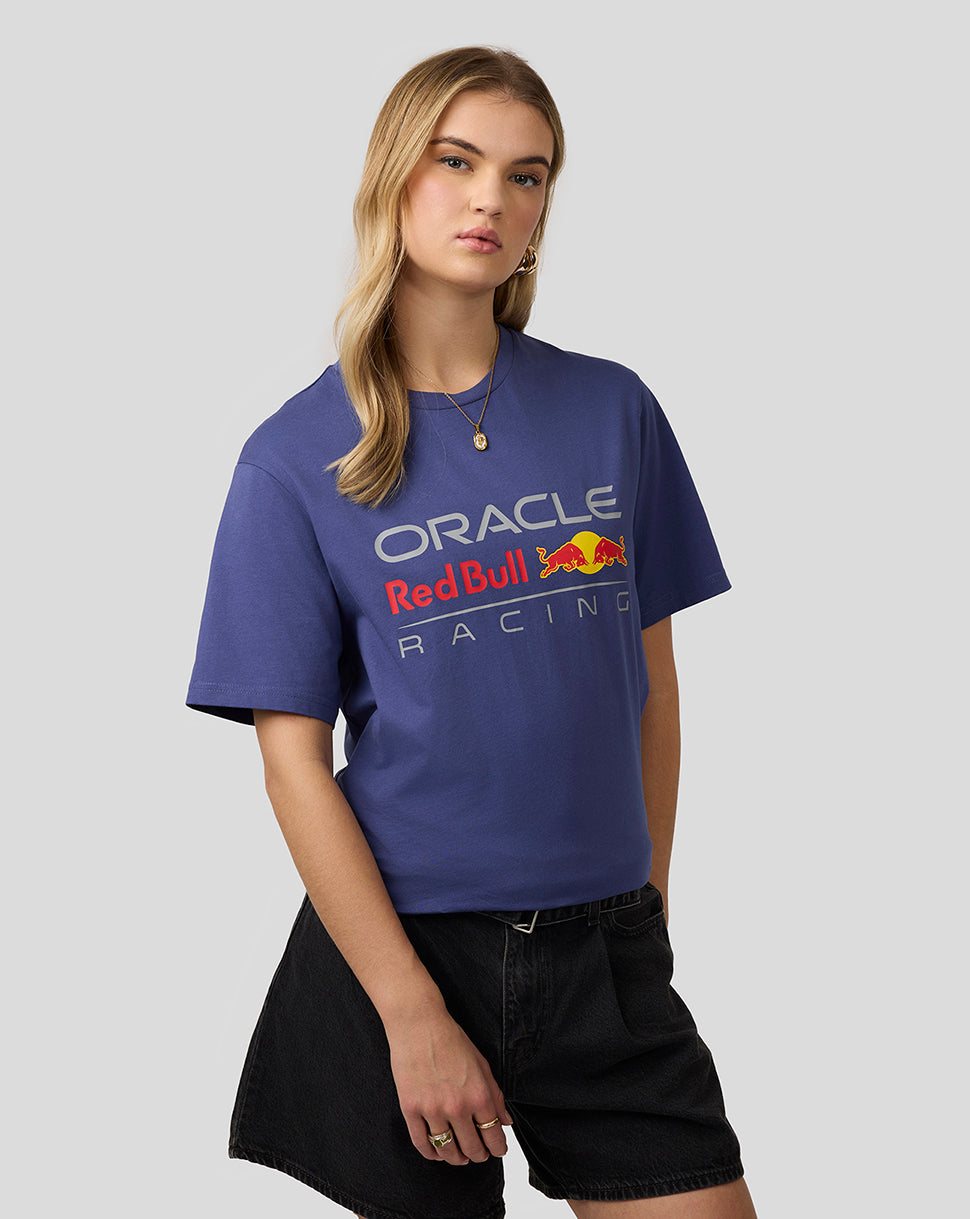 Oracle Red Bull Racing Unisex Large Front Logo T-Shirt - Skipper Blue - Skipper Blue