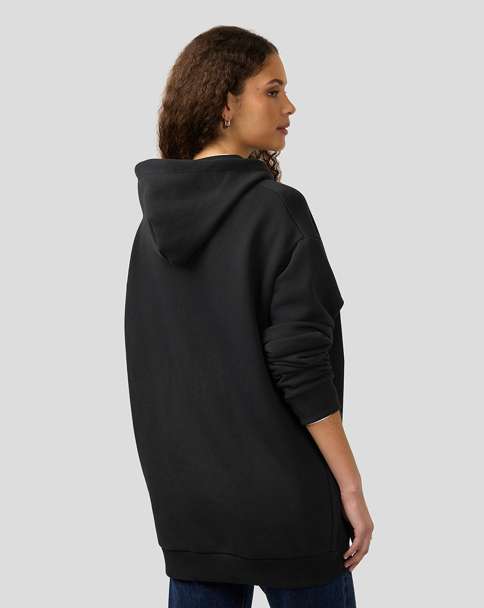BWT Alpine Formula One Team Unisex Dual Brand Dual Brand Black on Black Zipped Hoodie - Caviar Black