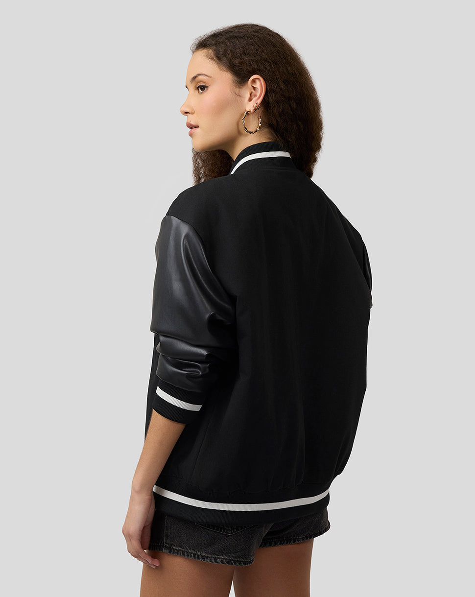 BWT Alpine Formula One Team Unisex Dual Brand Bomber Jacket - Caviar Black