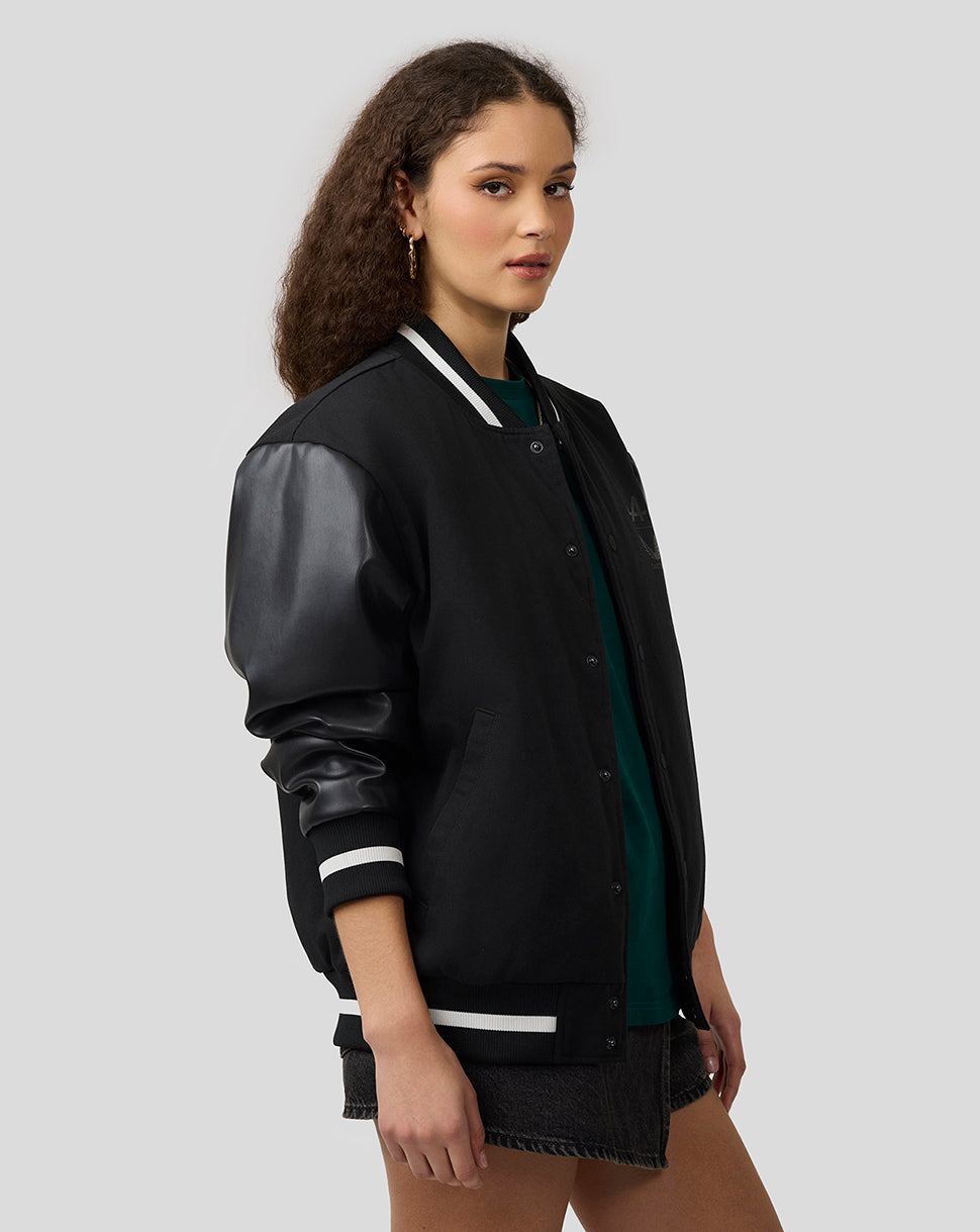 BWT Alpine Formula One Team Unisex Dual Brand Bomber Jacket - Caviar Black