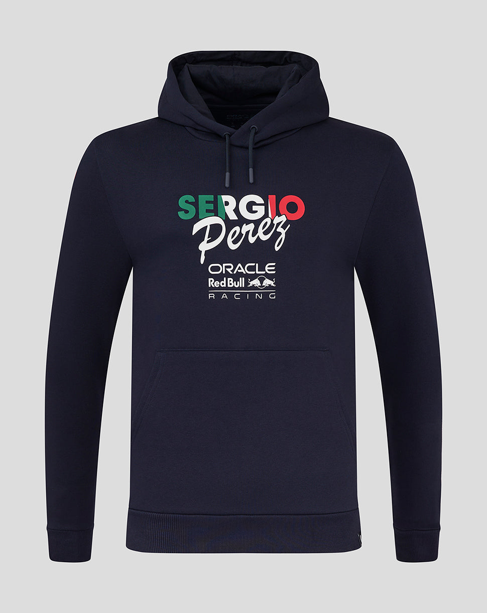 Oracle Red Bull Racing Unisex Sergio Perez Flag Pullover Hoodie - Night Sky - Night Sky