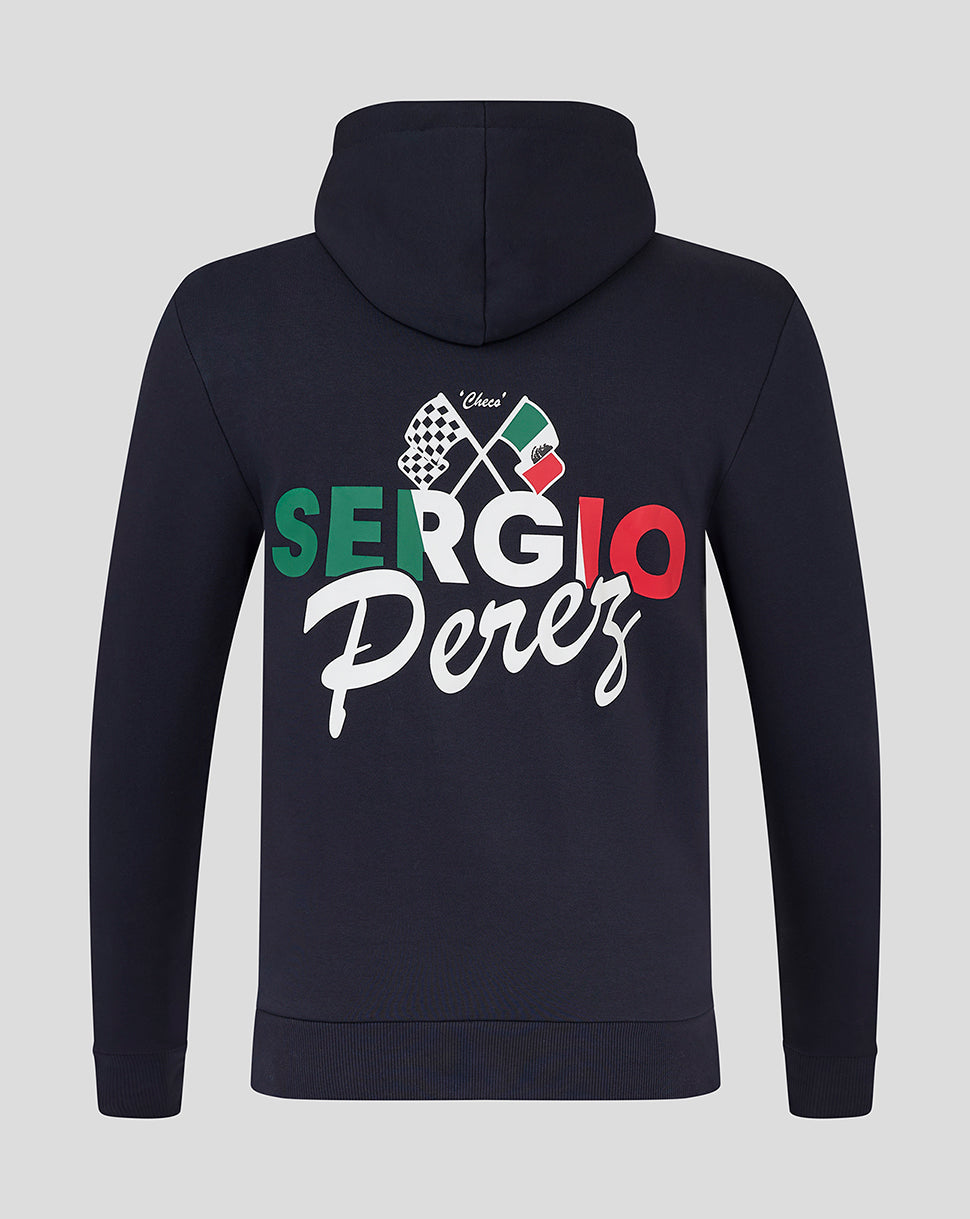 Oracle Red Bull Racing Unisex Sergio Perez Flag Pullover Hoodie - Night Sky - Night Sky