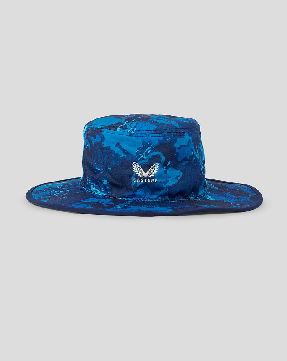 England Cricket Odi Reversible Wide Brim Hat 25/26 - Ocean Cavern/Swim Cap