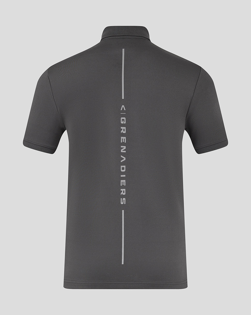 Ineos Grenadiers 2025 Unisex Dual Brand Short Sleeve Polo Shirt - Grey - Grey