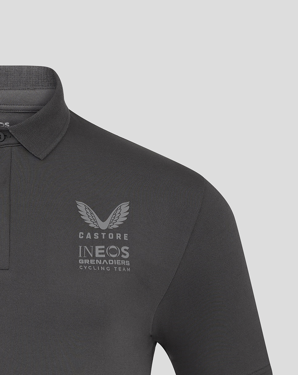 Ineos Grenadiers 2025 Unisex Dual Brand Short Sleeve Polo Shirt - Grey
