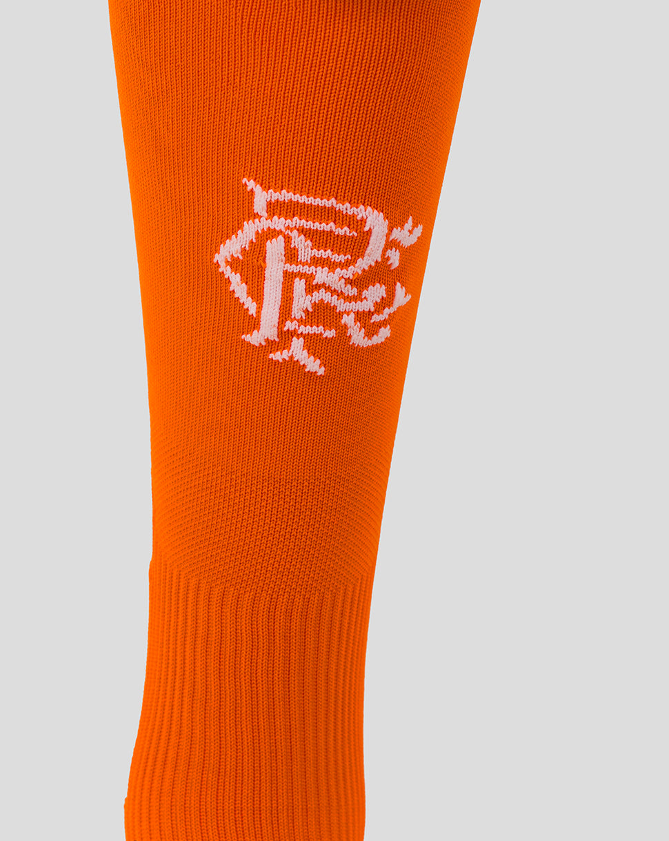 Rangers 25/26 Adult Third Goalkeeper Sock - Orange Tiger