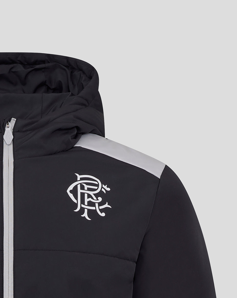 Rangers Unisex 25/26 Coaches Training Padded Jacket - Caviar - Caviar/Micro Chip