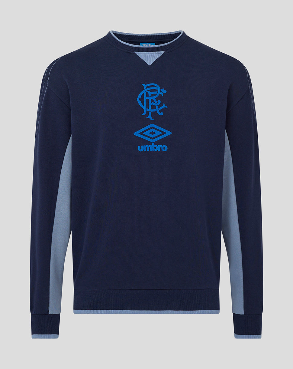 Rangers Adults 25/26 Travel Crew Sweat - Peacoat - Peacoat