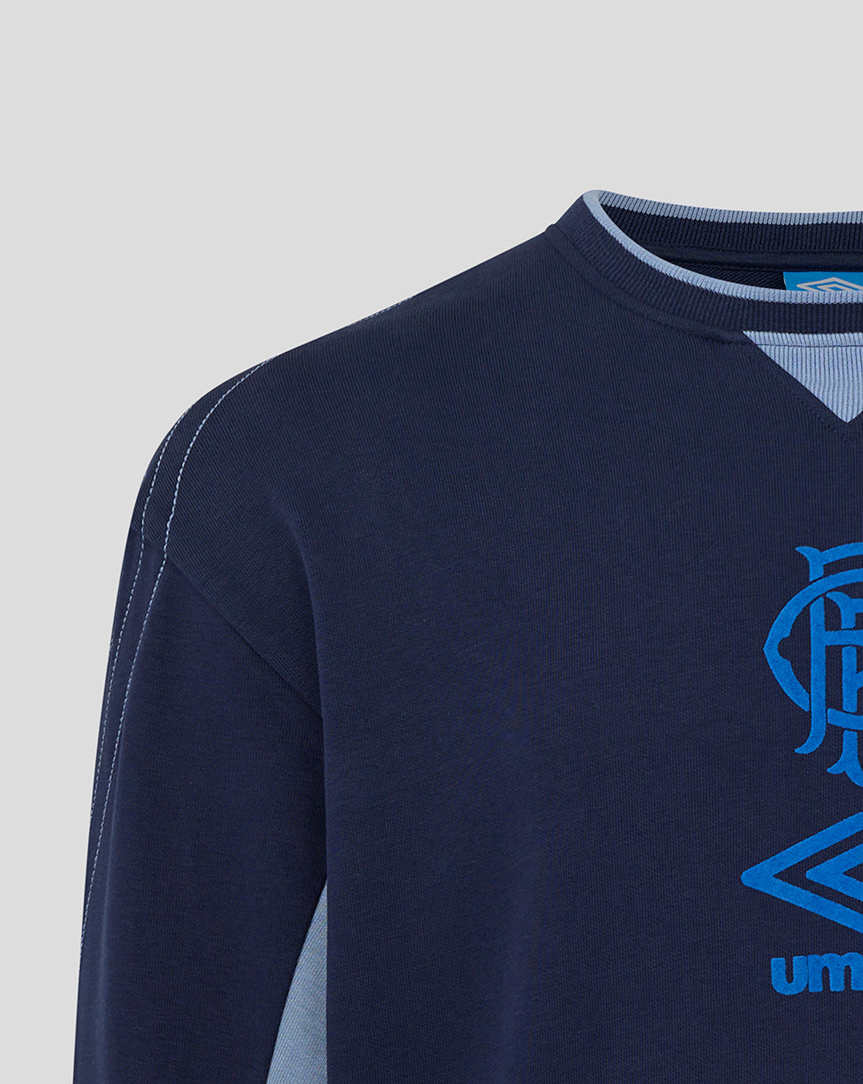 Rangers Adults 25/26 Travel Crew Sweat - Peacoat - Peacoat