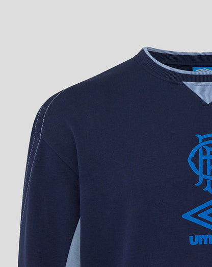 Rangers Adults 25/26 Travel Crew Sweat - Peacoat