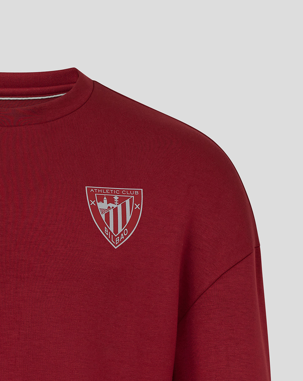 Athletic Club Crew Herren 25/26 Travel Sweatshirt - Biking Red