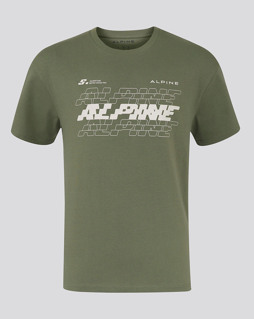 BWT Alpine Formula 1 Team Silverstone Oversized T-Shirt - Green - Deep Lichen Green