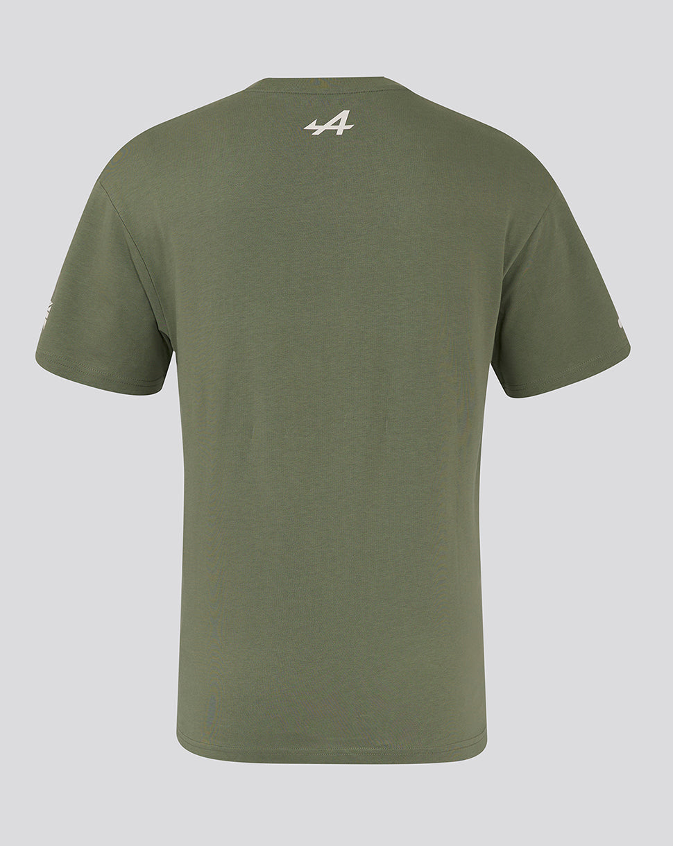 BWT Alpine Formula 1 Team Silverstone Oversized T-Shirt - Green - Deep Lichen Green