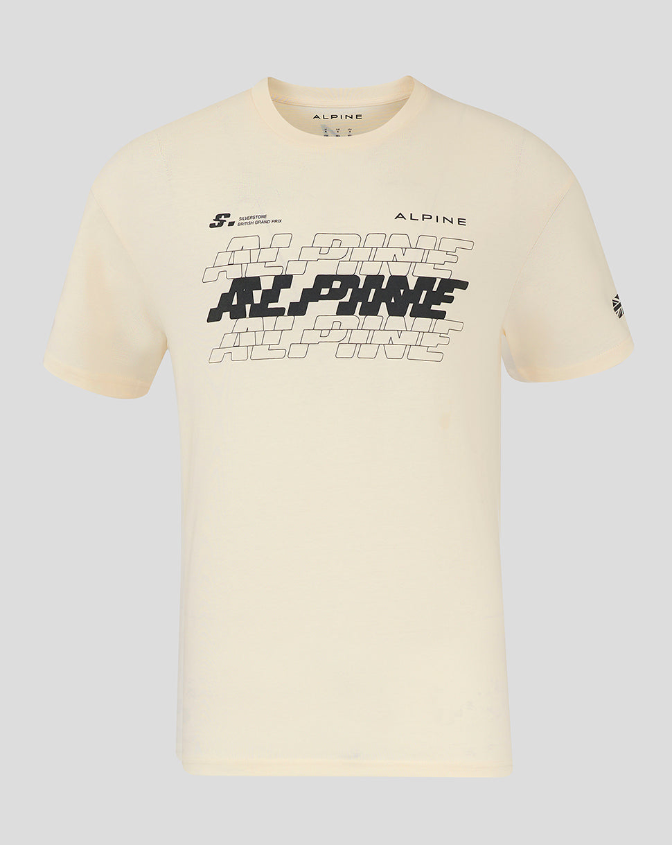 BWT Alpine Formula 1 Team Silverstone Oversized Unisex T-Shirt - Egret - Egret
