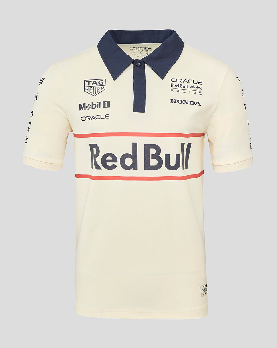 Oracle Red Bull Racing Unisex Heritage Team Polo Shirt - Egret - Egret