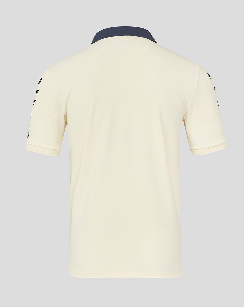 Oracle Red Bull Racing Unisex Heritage Team Polo Shirt - Egret - Egret