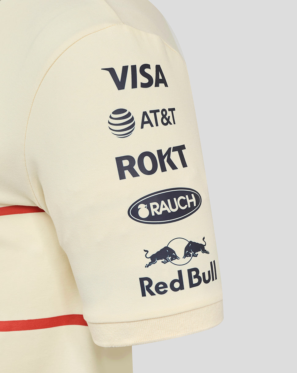 Oracle Red Bull Racing Unisex Heritage Team Polo Shirt - Egret - Egret