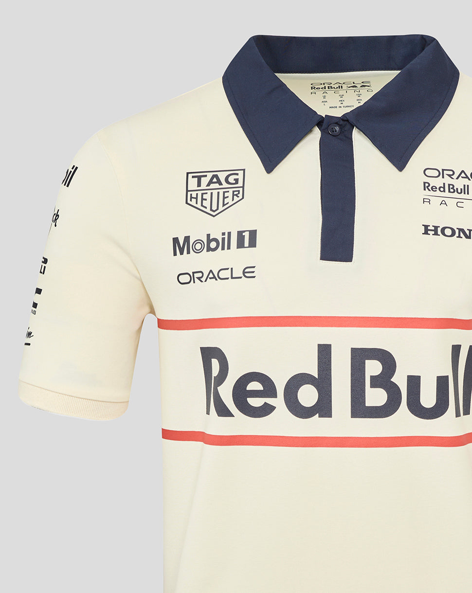 Oracle Red Bull Racing Unisex Heritage Team Polo Shirt - Egret - Egret