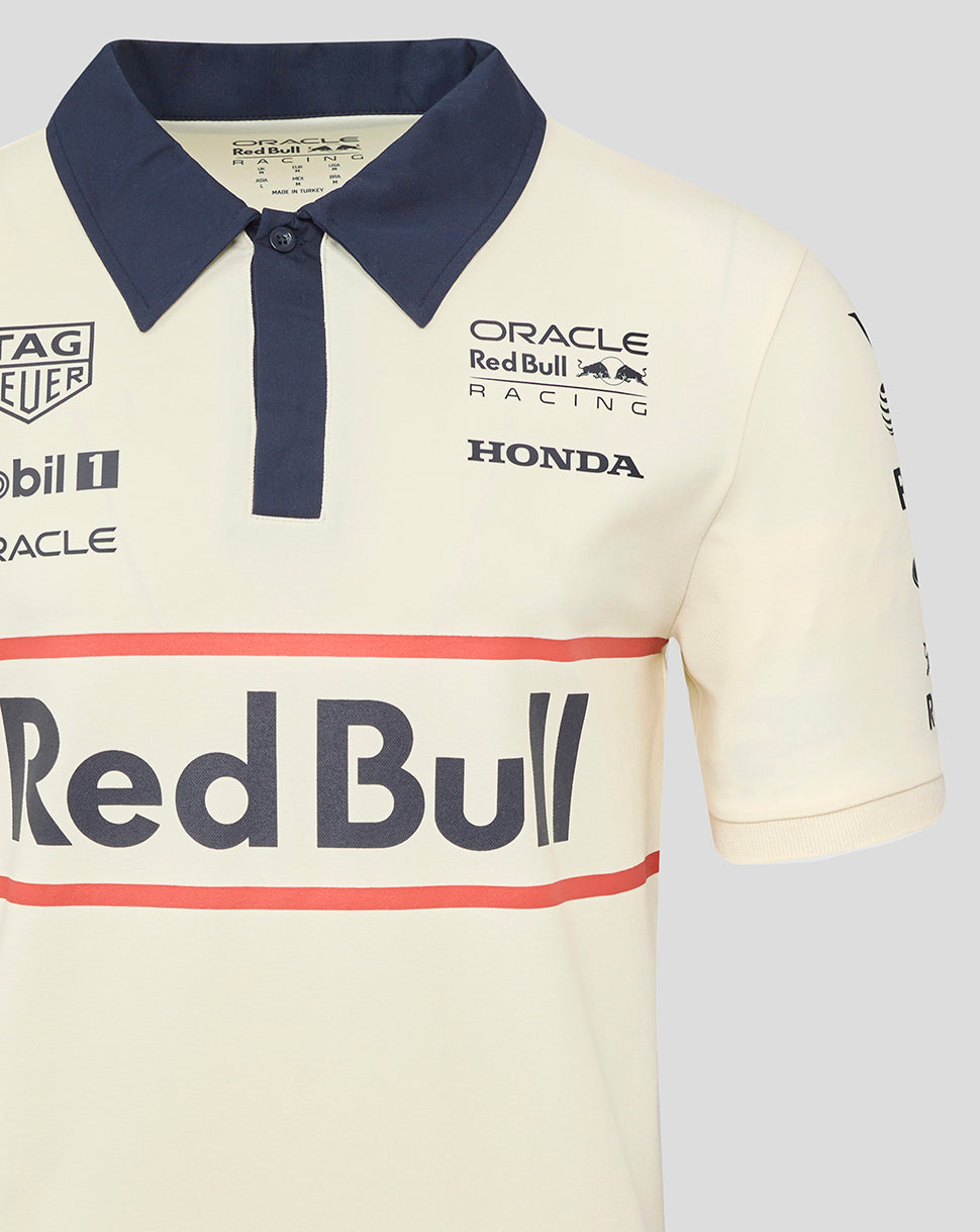 Oracle Red Bull Racing Unisex Heritage Team Polo Shirt - Egret - Egret